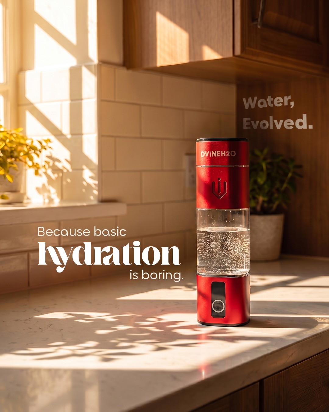 Because basic hydration is boring. Water, Evolved.